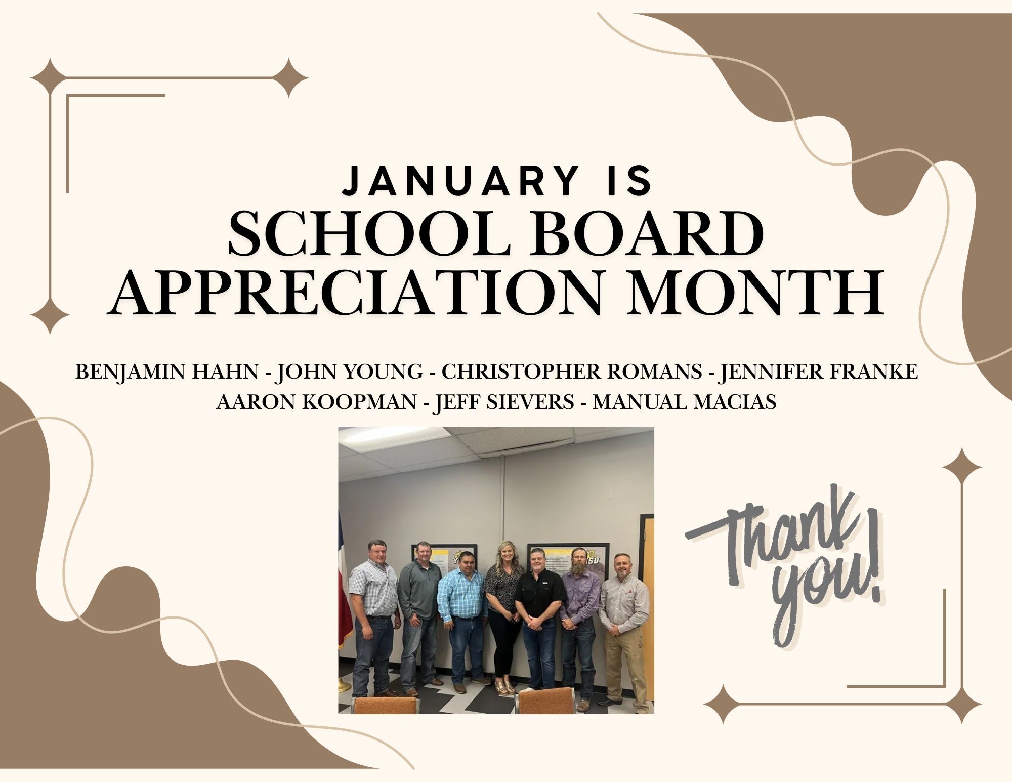 January is School Board Appreciation Month